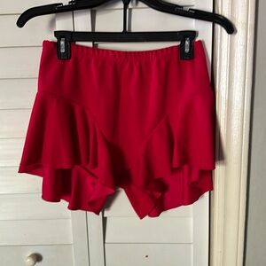Flirty skort with ruffle